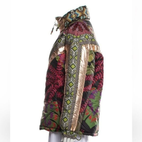 NWT farm?Rio?reversible oversized puffer jacket S - Picture 3 of 3